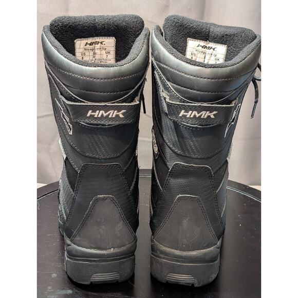 HMK Snowmobile Boots Mens 8 Black HM908V 11-51008 Lace Up Waterproof Snow